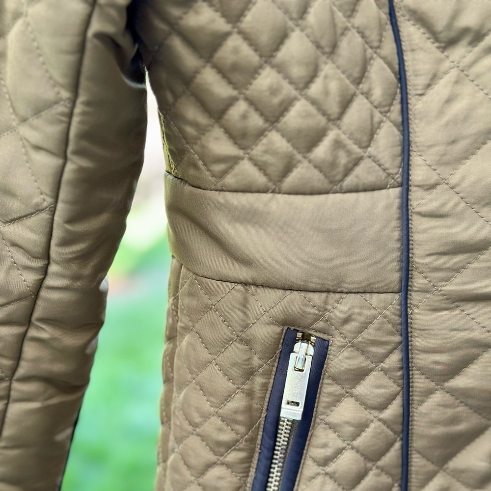 H and H Quilted Greenish Brown Jacket - Picture 5 of 10